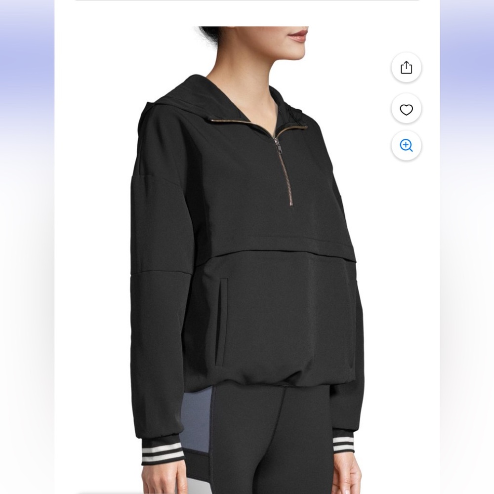 Avia pullover windbreaker Women medium 1/4 zip 
88 polyester 12 spandex Black